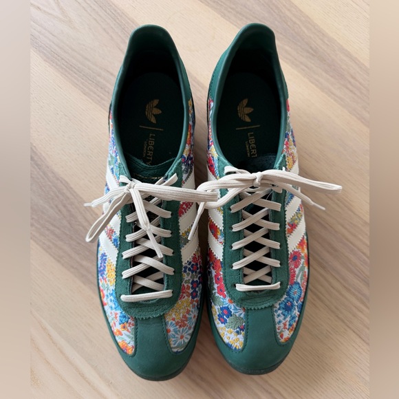 adidas x Liberty London SL 72 OG Collegiate Green Floral Retro Runner - Picture 2 of 7